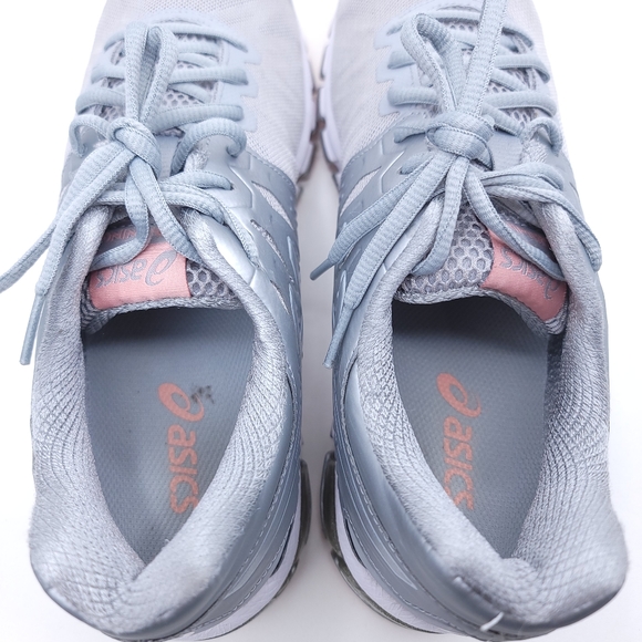 Asics Women’s Shoes S660J Gray Silver Pink Size 11 - Picture 6 of 9